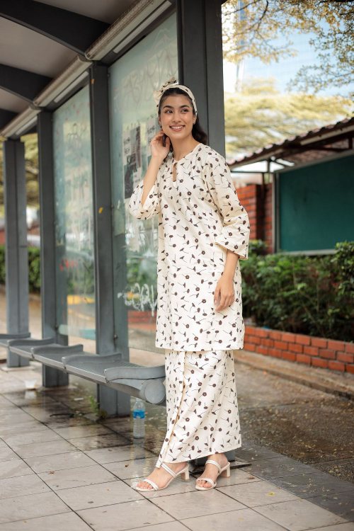 KURONG LELA - CREAM BROWN